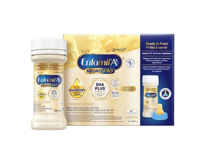 Enfamil NeuroPro™, Baby Formula, 0-12 months, Ready to Feed Nursettes, 59mL x 6ct - 59 ML