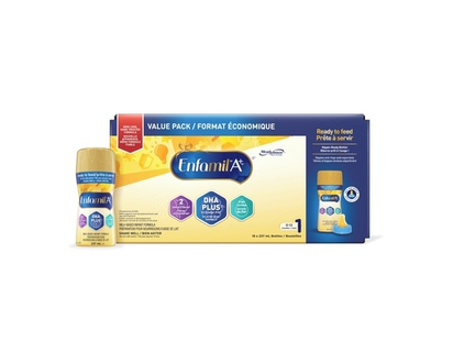 Enfamil A+ Ready to Feed Baby Formula Bottles, Case - 4266.0 ML