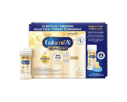 Enfamil A+ NeuroPro, Baby Formula, 0-12 months, Ready to Feed Nursettes, Case - 24.0 EA
