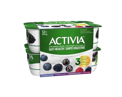 Activia Probiotic Yogurt, Blackberry/Blueberry/Blackcurrent/Berries - 100.0 G