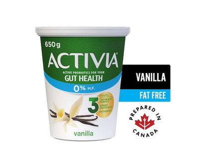 Activia Probiotic Yogurt, Vanilla, Fat Free - 650.0 G
