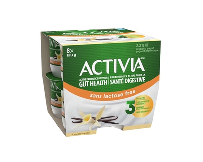 Activia Probiotic Yogurt, Lactose Free, Vanilla - 100.0 G