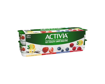 Activia Probiotic Yogurt, Strawberry, Raspberry, Vanilla, Blueberry Flavour - 100.0 G