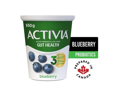 Activia Probiotic Yogurt, Blueberry - 650.0 G