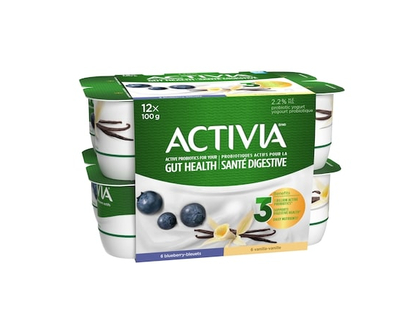 Activia Probiotic Yogurt, Vanilla/Blueberry - 100.0 G