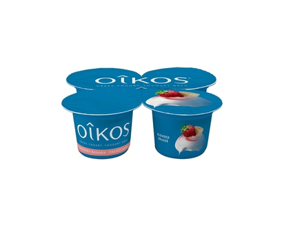 Oikos Greek Yogurt, Strawberry Banana, 2% M.F. - 100.0 G