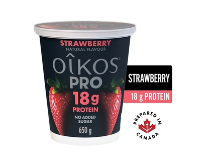 Oikos PRO High Protein Greek Yogurt, Strawberry, 18g protein - 650.0 G