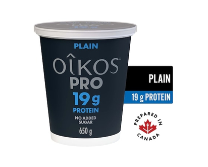 Oikos PRO High Protein Greek Yogurt, Plain, 19g protein - 650.0 G