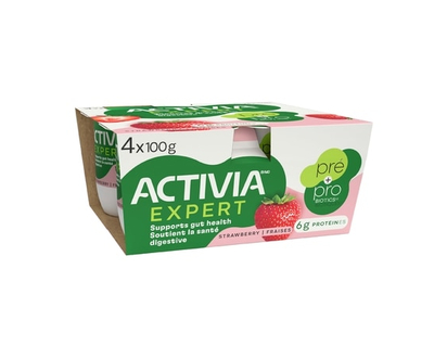 Activia Pre/Probiotic Yogurt Strawberry 2.8 % M.F. - 100.0 G