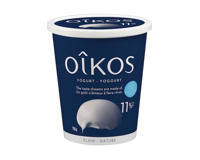 Oikos Extra Creamy Greek Yogurt, Plain, 11% M.F. - 750.0 G