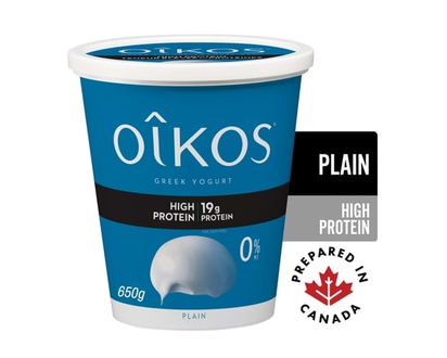 Oikos Yogourt grec sans gras, teneur élevée en protéines, nature - 650.0 G