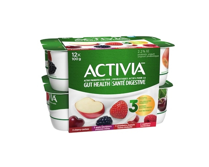 Danone Probiotic Yogurt, Apple-Blackberry/Raspberry/Cherry/Strawberry-Rhubarb - 100.0 G