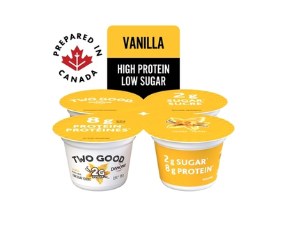 Danone Two Good Low Sugar Yogurt, Vanilla, 8g of Protein - 380.0 G