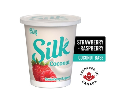 Silk Coconut Yogurt, Strawberry-Raspberry, Dairy Free - 650.0 G