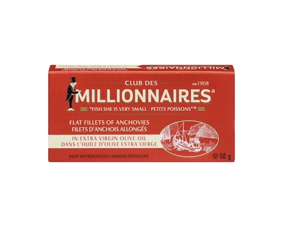 Millionnaires Filets d’anchois allongés - 50.0 G