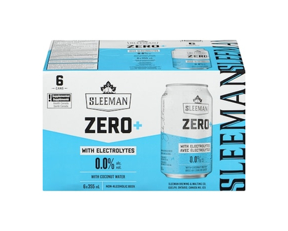 Sleemans Zero+ bière sans alcool avec électrolytes avec de l'eau de coco - 355.0 ML