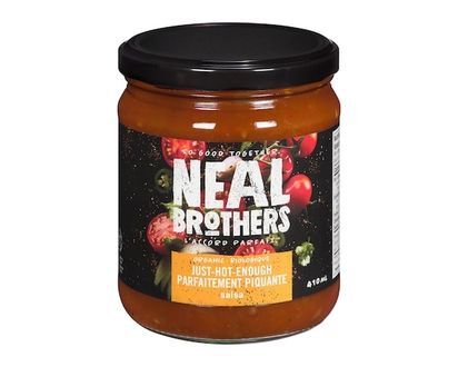 Neal Brothers Foods Organic Salsa, Just-Hot-Enough - 410.0 ML