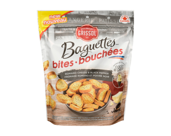 Baguette Bites, Romano Cheese & Black Pepper - 120.0 G
