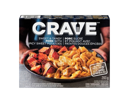 Crave Sweet & Tangy Pulled Pork with Spicy Sweet Potatoes Frozen Meal - 283.0 G