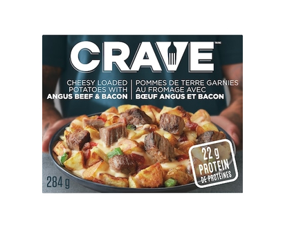 Crave Cheesy Loaded Potatoes with Angus Beef Frozen Meal - 284.0 G