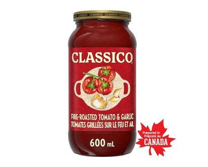 Classico Fire-Roasted Tomato & Garlic Pasta Sauce - 600.0 ML
