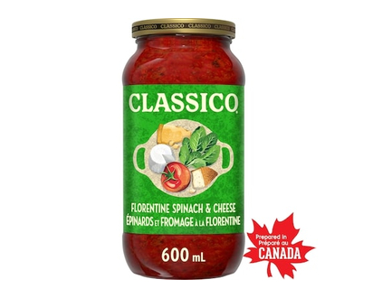 Classico Florentine Spinach & Cheese Pasta Sauce - 600.0 ML