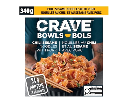 Crave Chili Sesame Noodles With Pork Noodle Bowl - 340.0 G