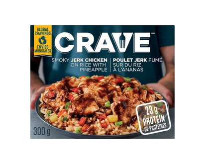 Crave Smoky Jerk Chicken On Rice With Pineapple Frozen Meal - 300.0 G