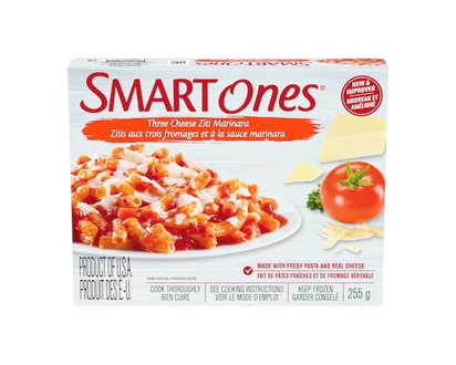 Smart Ones Smart Ones Three Cheese Ziti Marinara Frozen Meal - 255.0 G