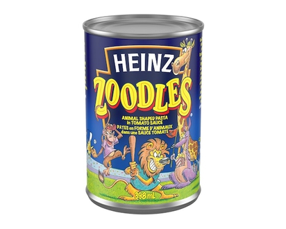 Heinz Zoodles Animal Shaped Pasta With Tomato Sauce - 398.0 ML