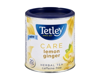 Tetley Care Lemon Ginger Herbal Tea - 20 EA
