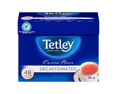 Tetley Decafeine Orange Pekoe - 48 EA