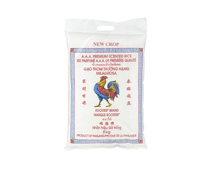 Rooster Scented Jasmine Rice - 8.0 KG