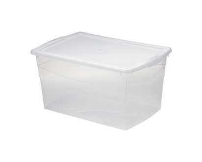 Everyday Essentials Clear Storage Box, 50L - 1.0 EA