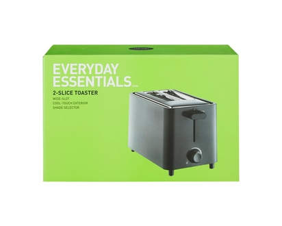 Everyday Essentials 2-Slice Toaster, Black - 1.0 EA