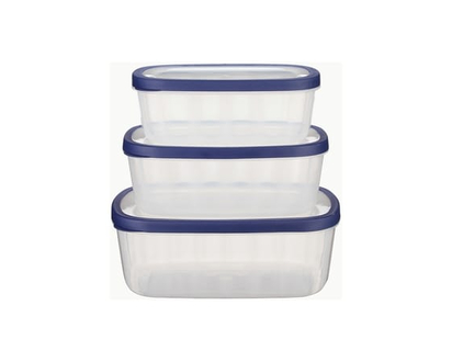 Everyday Essentials 3-Piece Rectangular Food Storage Container Set, Large - 3.0 EA