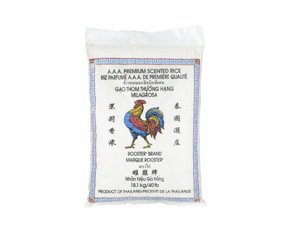 Rooster Scented Jasmine Rice - 18.1 KG