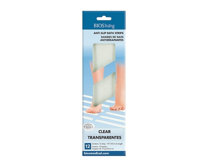 Bios Bandes de bain autoadhésives et antidérapantes – Couleur : transparente - 1 CHA