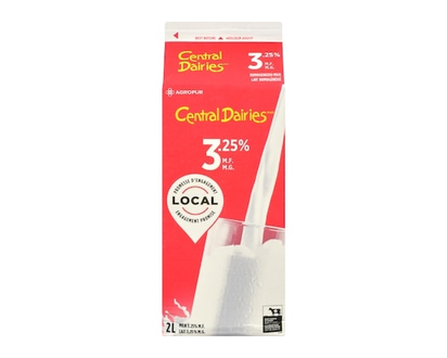 Central Dairies 3.25% Homogenized Milk - 2.0 L