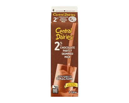 Central Dairies Chocolate Milk, 2% - 1.0 L