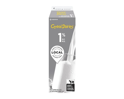 Central Dairies 1% Milk - 1.0 L