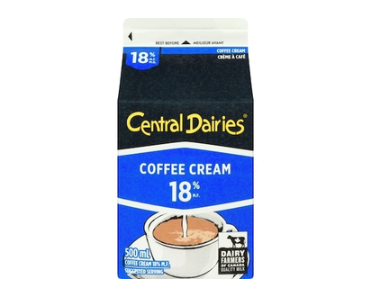 Central Dairies 18% Coffee Cream - 500.0 ML