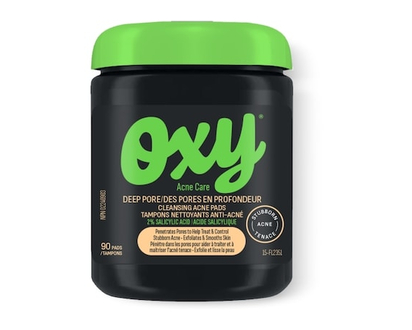 OXY Deep Pore Cleansing Acne Pads with Salicylic Acid, For Stubborn Acne, For Blackheads and Visible Pores - 90 PAD