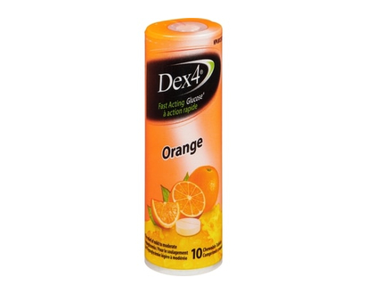 Dex4 Glucose Tablets, Orange - 10.0 EA