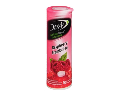 Dex4 Comprimés de glucose Dex4 framboise - 10.0 EA