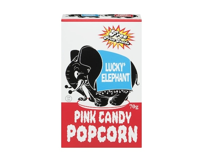Lucky Elephant Pink Candy Popcorn - 70.0 G