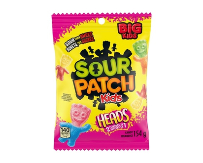 Maynards Big Heads Candy, Gummy Candy, Sour Candy - 154.0 G