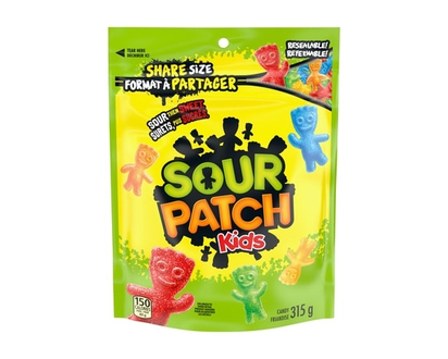 Maynards Friandises Sour Patch Kids originalels, format à partager - 315.0 G