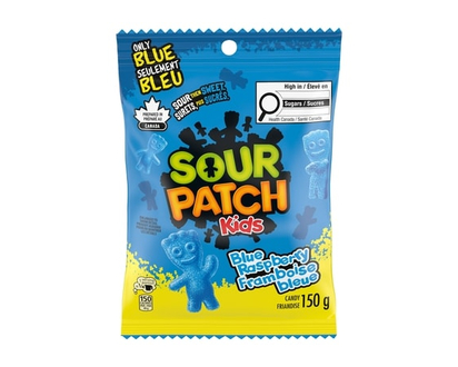Maynards Sour Patch Kids, Blue Raspberry Candy - 150.0 G