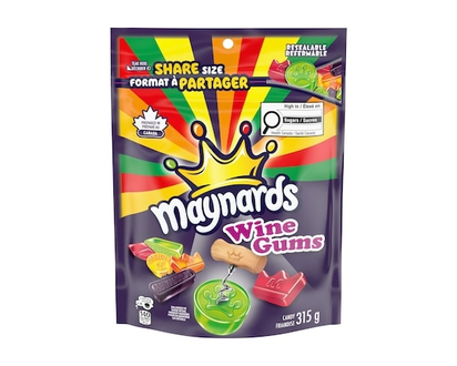 Maynards Wine Gums Assorti Friandise Molle - 315 G